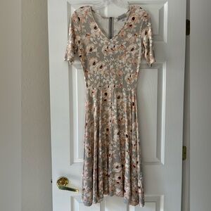 Gray and Pink Downeast Dress
